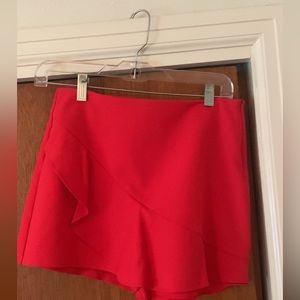 Zara red skort